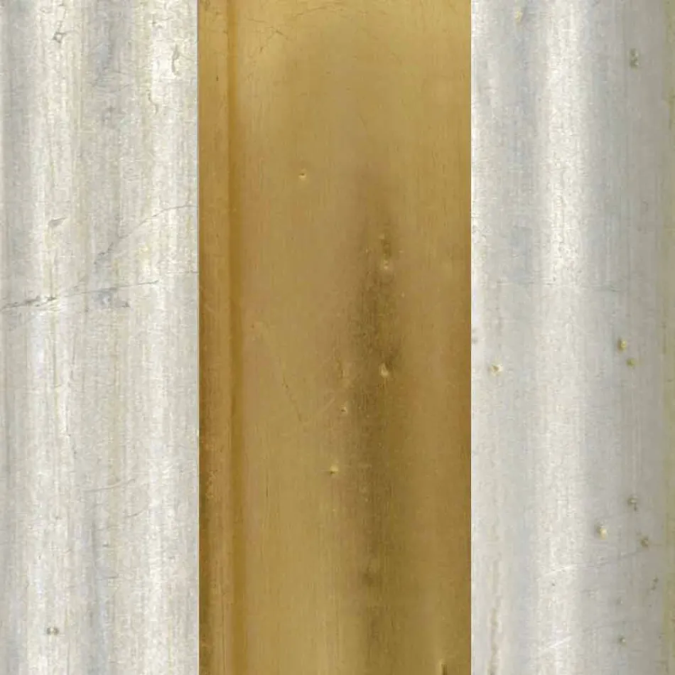 Specchiera da terra legno abete con piedistallo fatta in Italia Jonni Viadurini