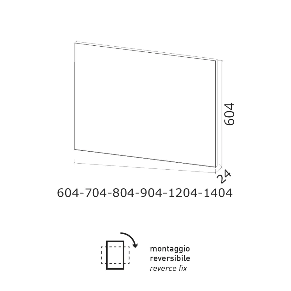 Specchiera Filo Lucido con Cornice Rivestita Made in Italy - Want Viadurini