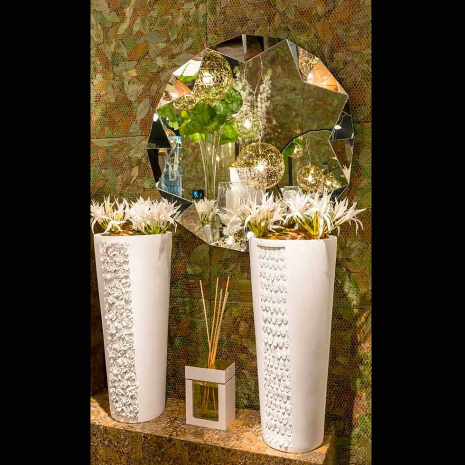 Specchiera moderna a muro dal design tridimensionale Diamond Viadurini