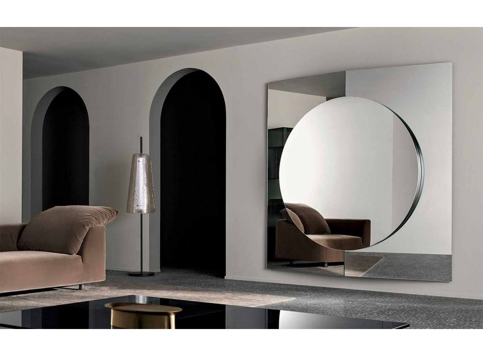 Specchiera Muro di Design Moderno Composta da 3 Pannelli Made in Italy – Bristol Viadurini