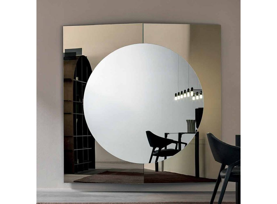 Specchiera Muro di Design Moderno Composta da 3 Pannelli Made in Italy – Bristol Viadurini