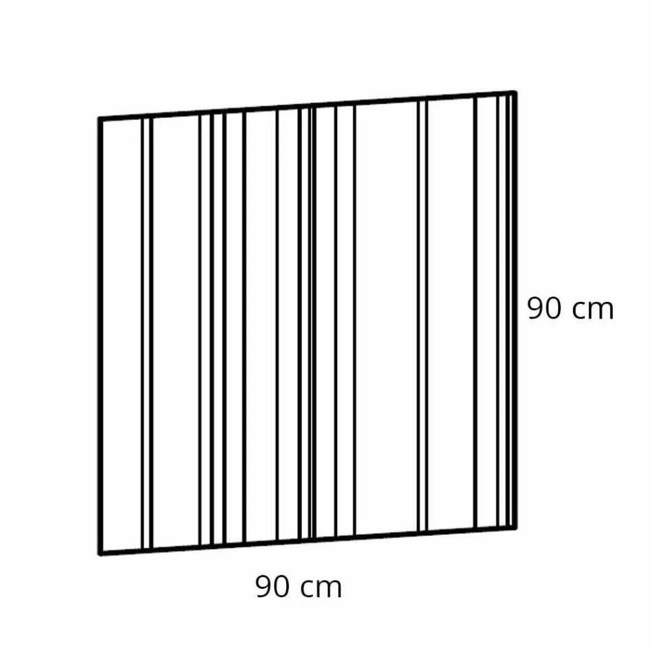 Specchiera Quadrata da Parete di Design Moderno Made in Italy – Coriandolo Viadurini