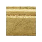 Specchiera Rettangolare in Foglia Oro e Specchio Molato Made in Italy - Rangi Viadurini