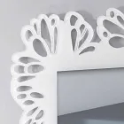 Specchio a Muro Plexiglass Bianco con Cornice Rettangolare Decorata - Alidifarf Viadurini