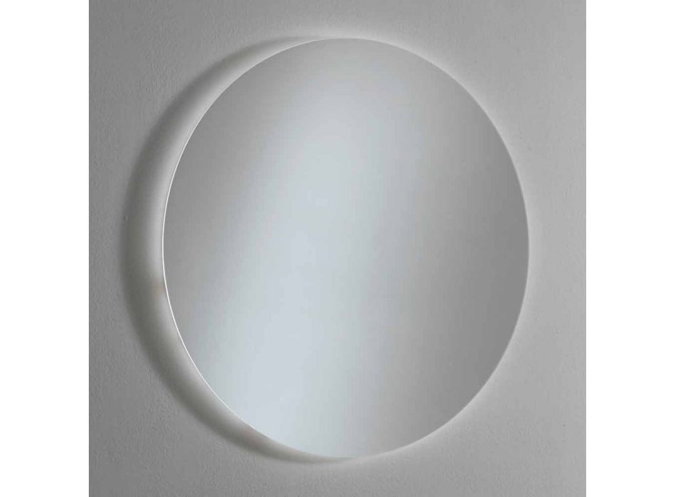 Specchio a Parete Rotondo Retroilluminato con LED Made in Italy - Ronda Viadurini