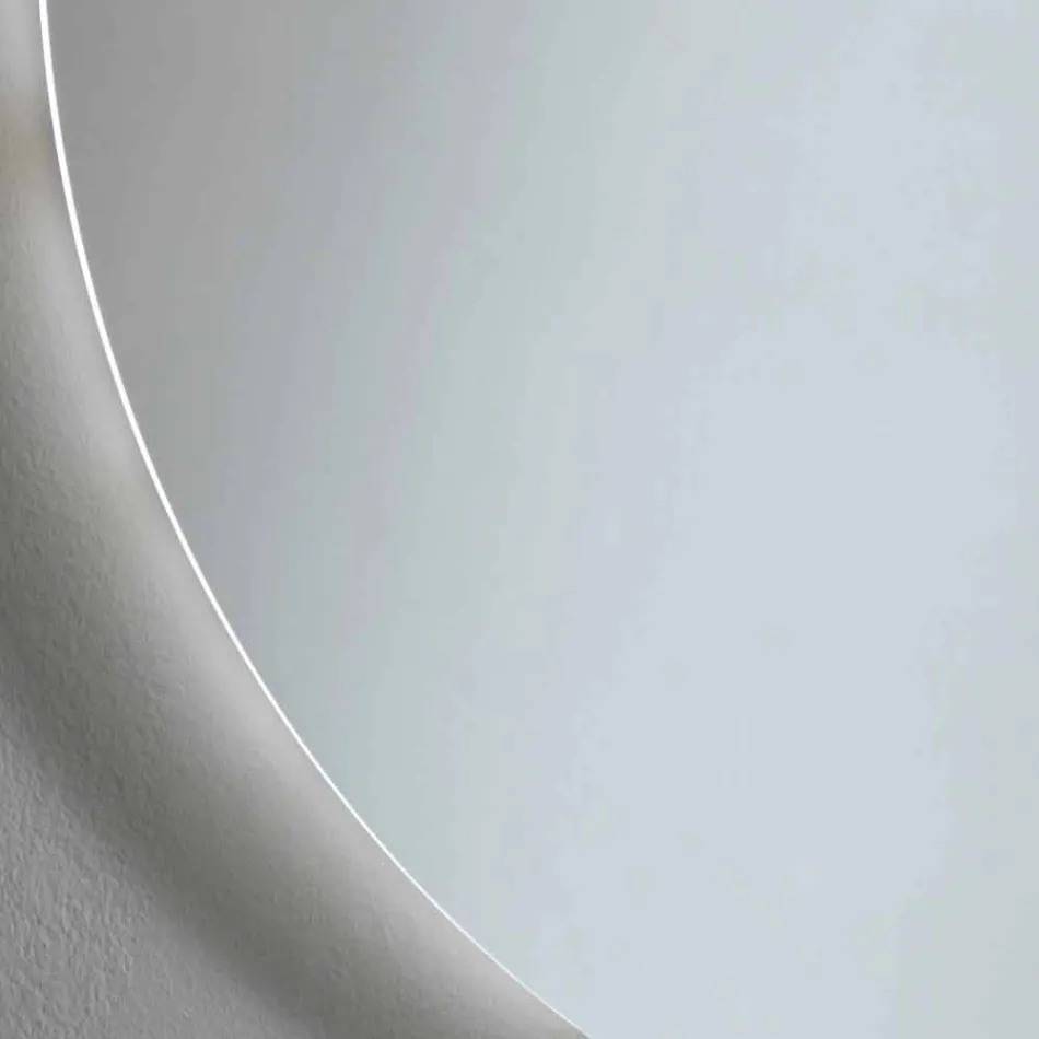 Specchio a Parete Rotondo Retroilluminato con LED Made in Italy - Ronda Viadurini