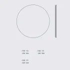 Specchio a Parete Rotondo Retroilluminato con LED Made in Italy - Ronda Viadurini