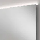Specchio bagno con luce LED design moderno con bordi satinati Veva   Viadurini