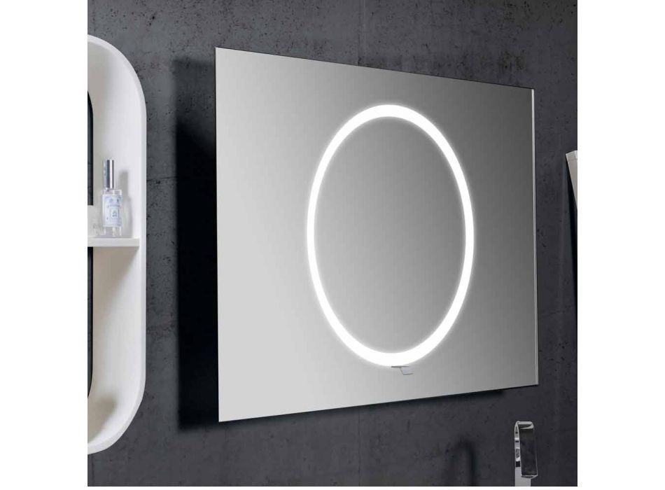Specchio Bagno da Parete con Illuminazione LED - Dotta Viadurini