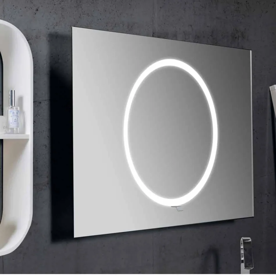 Specchio Bagno da Parete con Illuminazione LED - Dotta Viadurini