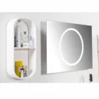 Specchio Bagno da Parete con Illuminazione LED - Dotta Viadurini