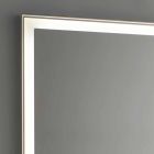 Specchio Bagno in Simil-Alluminio con Retroilluminazione Made in Italy - Palau Viadurini