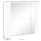 Specchio Camera Letto o Ingresso a Muro Design ad Arco 2 Misure - Sabine Viadurini