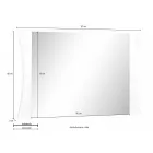 Specchio Camera Letto o Ingresso a Muro Design ad Arco 2 Misure - Sabine Viadurini