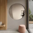 Specchio Circolare in Due Dimensioni e Due Colori Made in Italy - Auren Viadurini