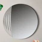 Specchio Circolare in Due Dimensioni e Due Colori Made in Italy - Auren Viadurini