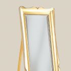 Specchio Classico da Terra in Legno Foglia Oro Made in Italy - Florence Viadurini