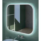 Specchio con Bordo in Legno e Retro-Illuminazione Made in Italy - Vincent Viadurini