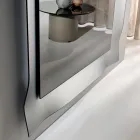 Specchio con Cornice Sagomata Disponibile in 3 Misure e 2 Colori - Carolina Viadurini