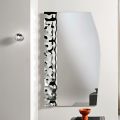 Specchio con Inserto in Vetro Mosso in Tre Misure Made in Italy - Velis