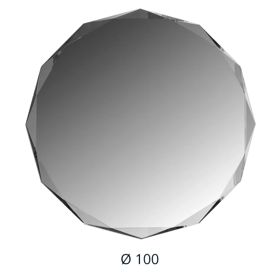 Specchio con Lavorazione Diamante e Perimetro Bisellato - Excelsior Viadurini