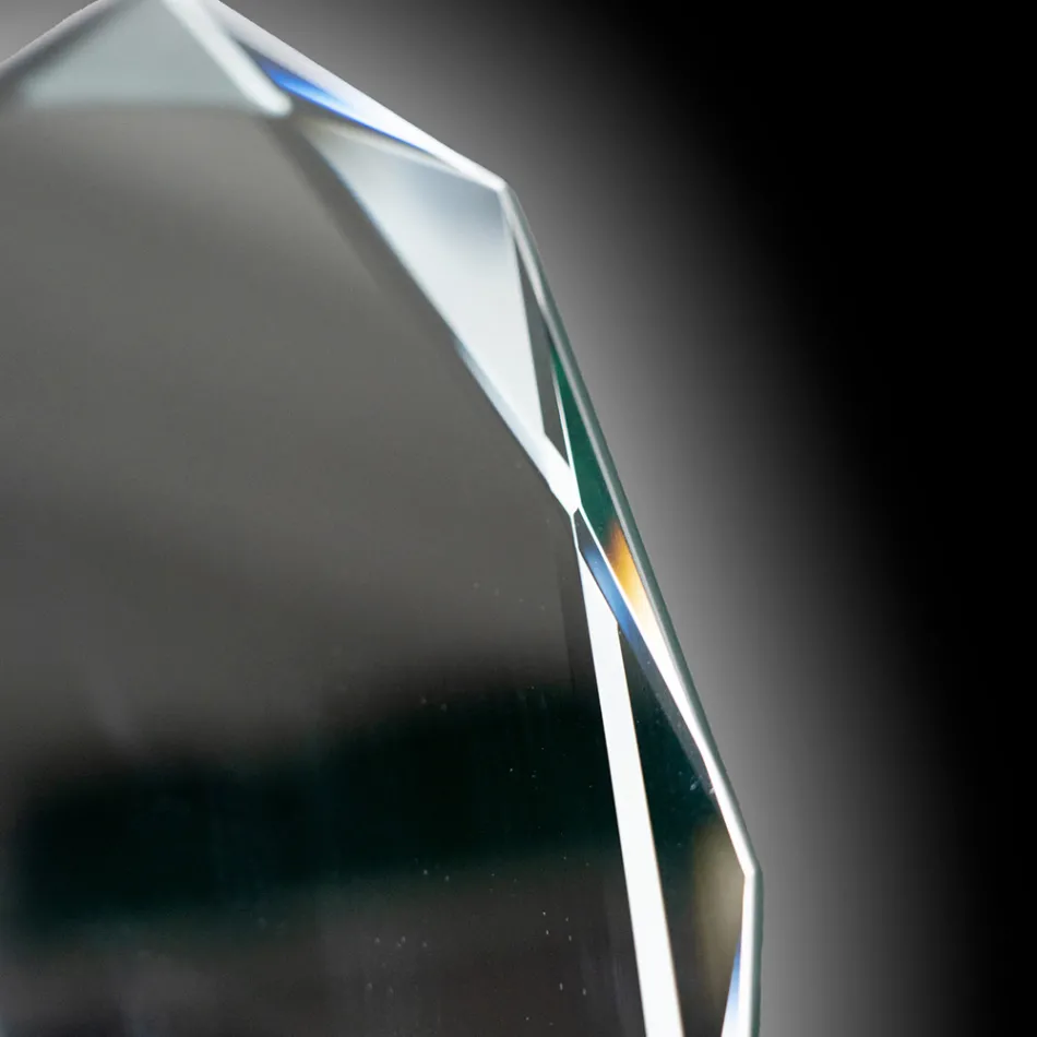 Specchio con Lavorazione Diamante e Perimetro Bisellato - Excelsior Viadurini