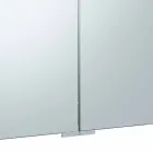 Specchio Contenitore a 3 Ante con 9 Ripiani Interni e Illuminazione LED - Cricco Viadurini