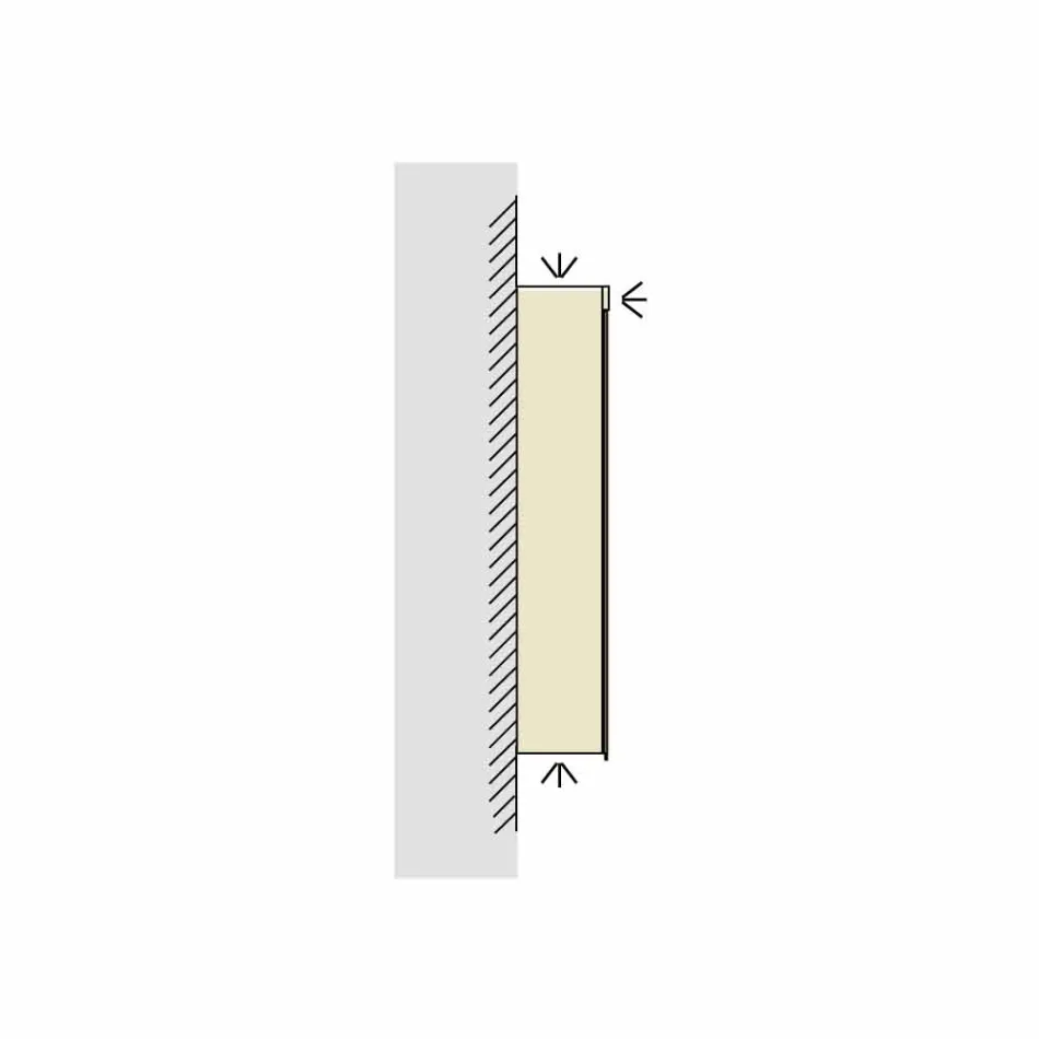 Specchio contenitore con LED da bagno a 2 ante, design moderno, Carol  Viadurini