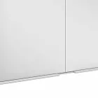 Specchio Contenitore da Incasso Moderno in Alluminio Verniciato Argento - Demon Viadurini