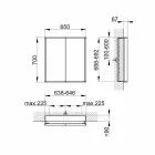 Specchio Contenitore da Incasso Moderno in Alluminio Verniciato Argento - Demon Viadurini