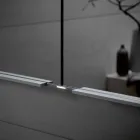 Specchio Contenitore da Incasso Moderno in Alluminio Verniciato Argento - Demon Viadurini