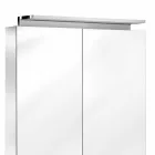 Specchio Contenitore da Parete a 2 Ante con Luce LED e Prese di Corrente - Bramo Viadurini