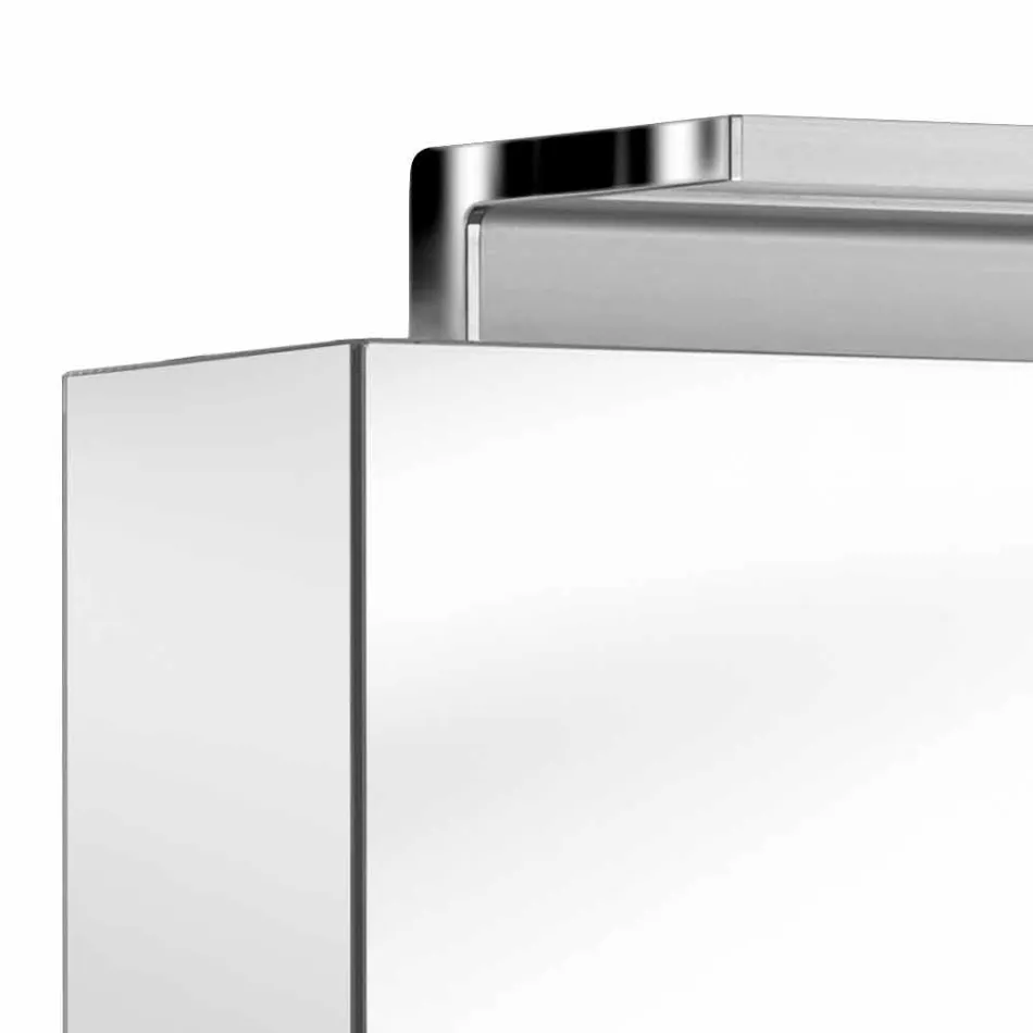 Specchio Contenitore da Parete a 2 Ante con Luce LED e Prese di Corrente - Bramo Viadurini