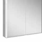 Specchio Contenitore da Parete in Alluminio con Illuminazione LED - Demon Viadurini