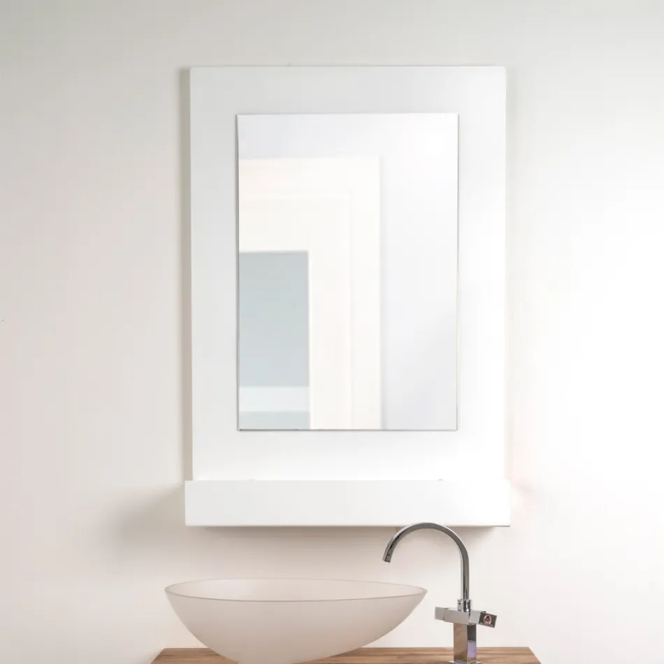 Specchio Contenitore Da Parete in Plexiglass Tre Colori Made in Italy - Kiran Viadurini