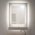 Specchio Contenitore Da Parete in Plexiglass Tre Colori Made in Italy - Kiran Viadurini