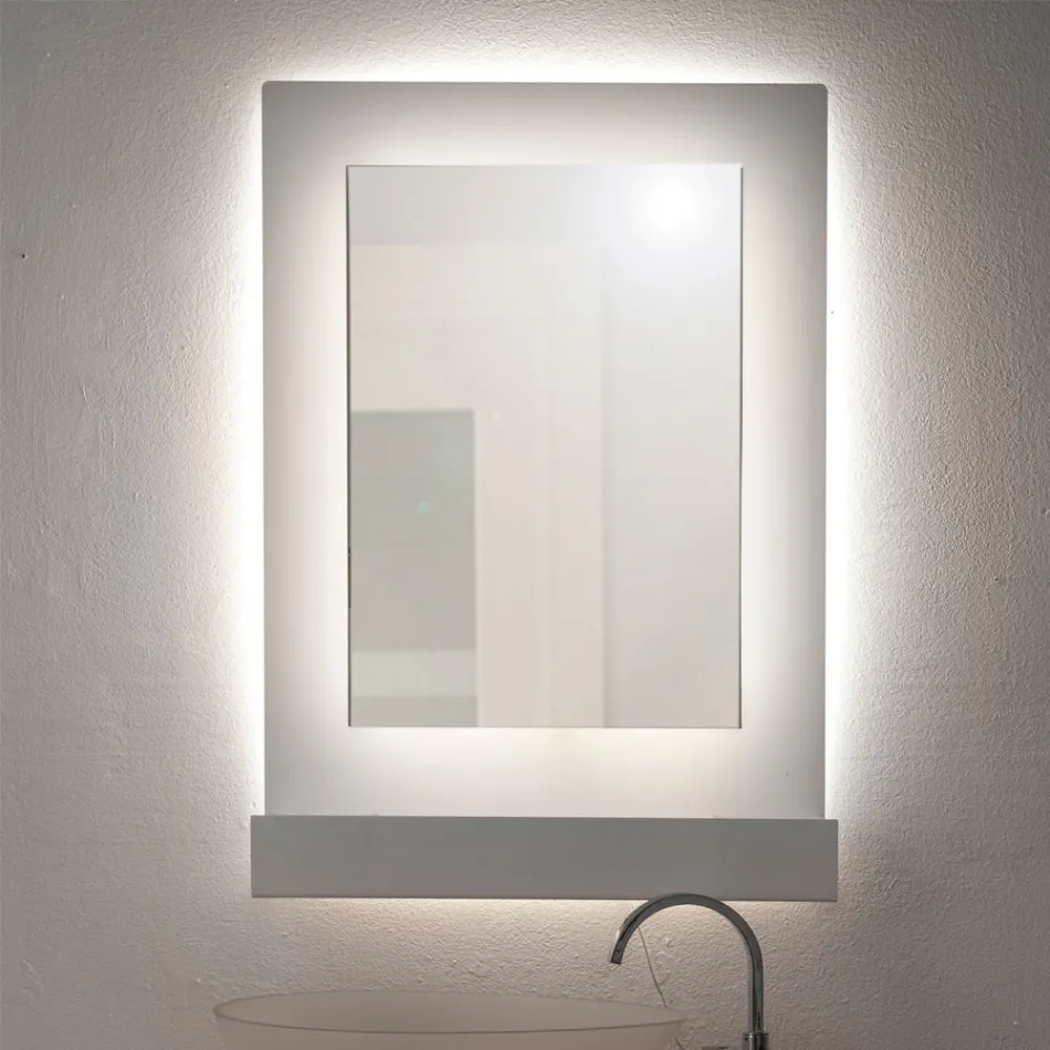 Specchio Contenitore Da Parete in Plexiglass Tre Colori Made in Italy - Kiran Viadurini