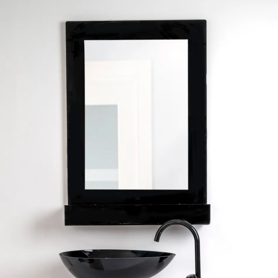 Specchio Contenitore Da Parete in Plexiglass Tre Colori Made in Italy - Kiran Viadurini