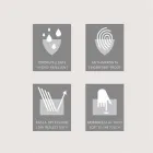 Specchio contenitore illuminazione LED a 3 ante,design moderno, Carol  Viadurini