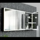 Specchio Contenitore in Legno con Doppio Specchio e Luci Made in Italy - Darwin Viadurini