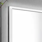 Specchio contenitore LED a 2 ante design moderno da incasso, Adele  Viadurini