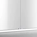 Specchio contenitore LED a 2 ante design moderno da incasso, Adele  Viadurini