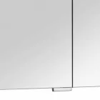 Specchio Contenitore Moderno con 3 Ante in Cristallo e 3 Luci LED - Maxi Viadurini