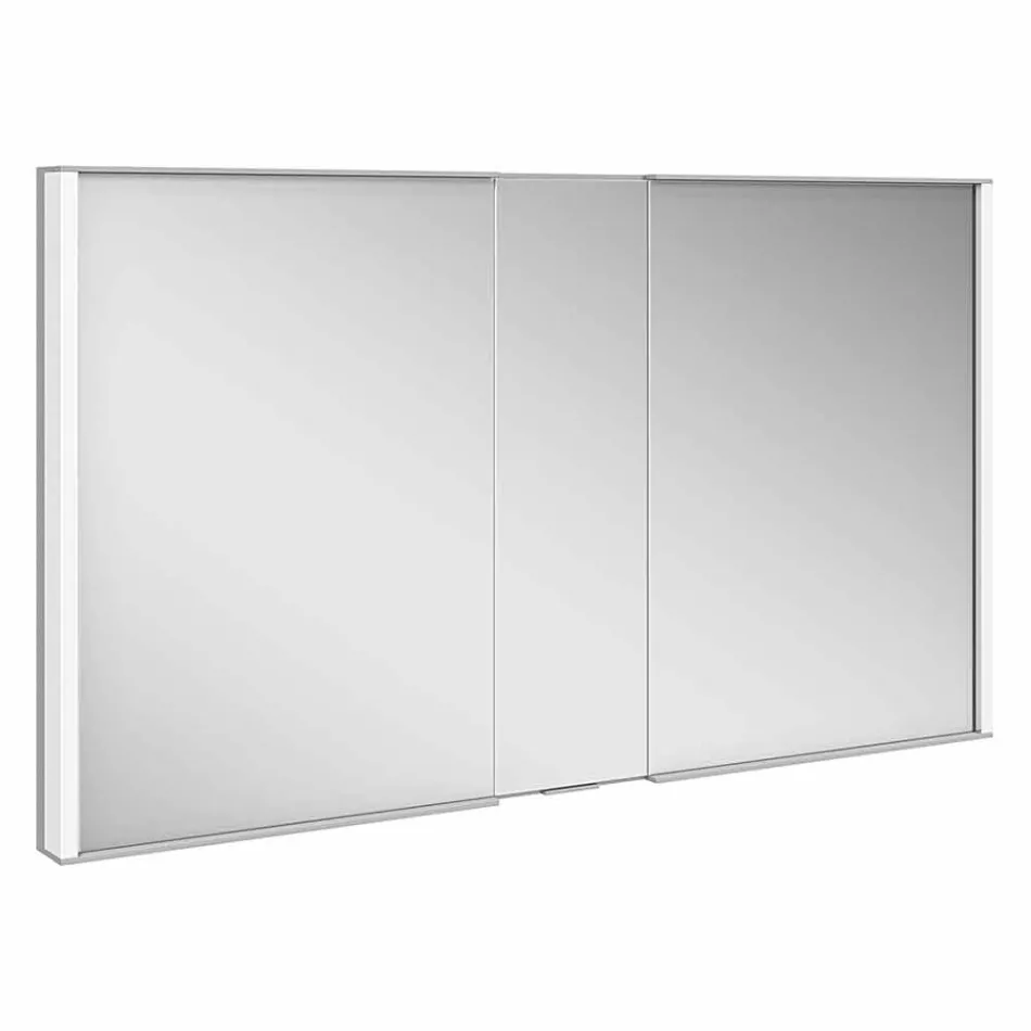 Specchio Contenitore Moderno da Incasso con Luce LED e Tastierino Touch - Demon Viadurini