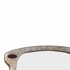 Specchio d'arredo da parete a forma di occhiale decorato a mano Glass Viadurini