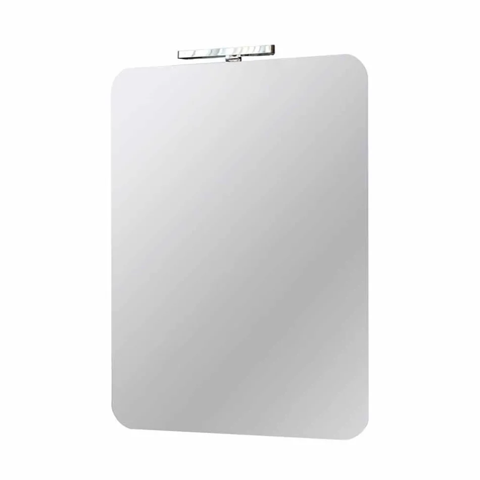 Specchio da Bagno a Parete con Lampada LED Design Moderno Made in Italy - Guido Viadurini