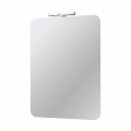 Specchio da Bagno a Parete con Lampada LED Design Moderno Made in Italy - Guido