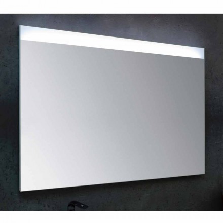 Specchio da bagno con illuminazione LED design moderno Yvone   Viadurini