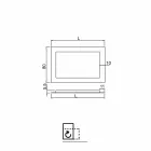 Specchio da bagno cornice in vetro decorato foglia oro Pascal   Viadurini