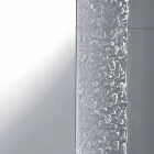 Specchio da bagno moderno con decoro cornice in vetro e luci LED Tara Viadurini